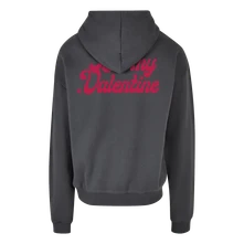 Ruka Hore, Mikina Be My Valentine, Unisex, Tmavošedá