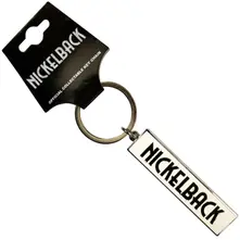 Nickelback – Black Logo White (Kľúčenka)
