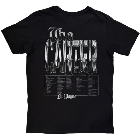 Lil Wayne – Tričko The Carter Tracklist (Premium Carbon T-Shirt), Unisex, Čierna