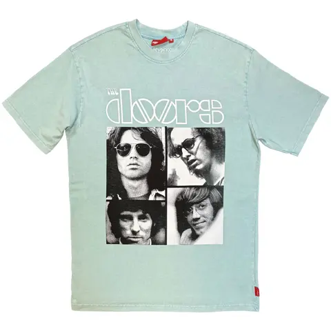 Unisex Unplugged T-Shirt: Squares Wash (Green)