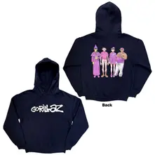 Mikina Unisex Pullover Hoodie: Cracker Island (Navy Blue) (Back Print)