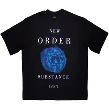 Unisex Oversized Boxy T-Shirt: Substance 1987 (Black) thumbnail