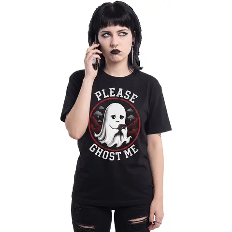 Spiral – Tričko Ghost Me (Čierna), Unisex, Čierna