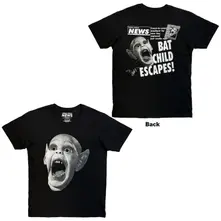 Unisex T-Shirt: Jumbo Bat Boy (Black) (Back Print) thumbnail