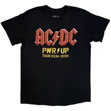Unisex T-Shirt: PWR-UP Logo World Tour '24-'25 (Black) (Back Print & Ex-Tour) thumbnail