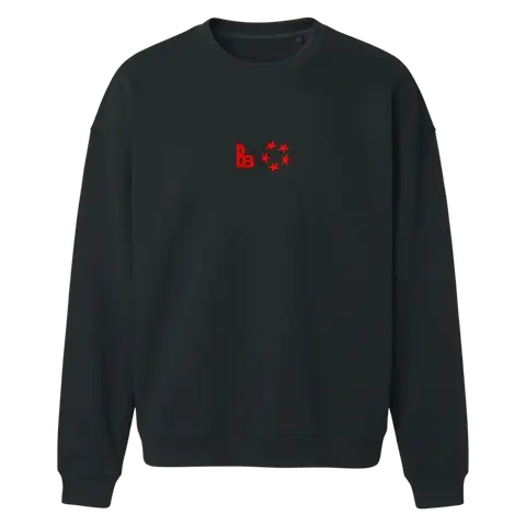 Crewneck Crewneck Billy Barman, Unisex, Čierna