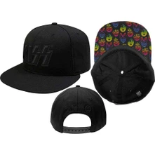Kiss, Šiltovka Neon Faces, Unisex, Čierna