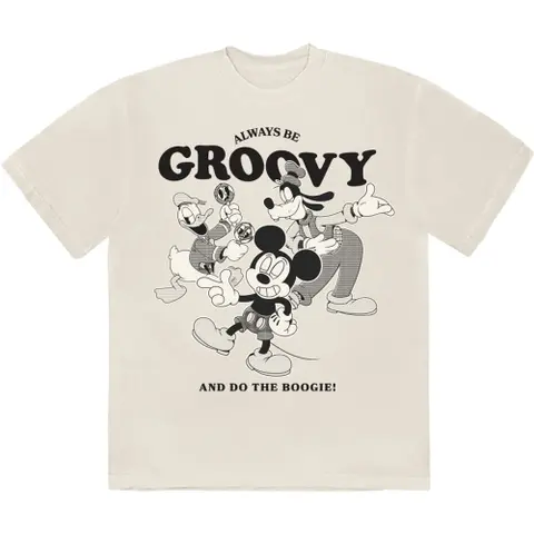 Mickey Mouse – Tričko MM Always Be Groovy (Natural), Unisex, Natural
