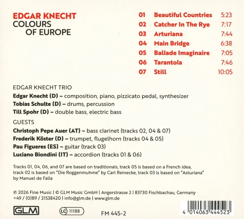 Edgar Knecht – COLOURS OF EUROPE (CD)