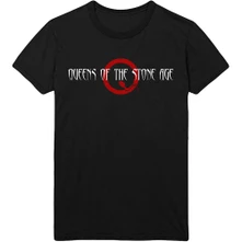 Queens of the Stone Age, Tričko Text Logo, Unisex, Čierna
