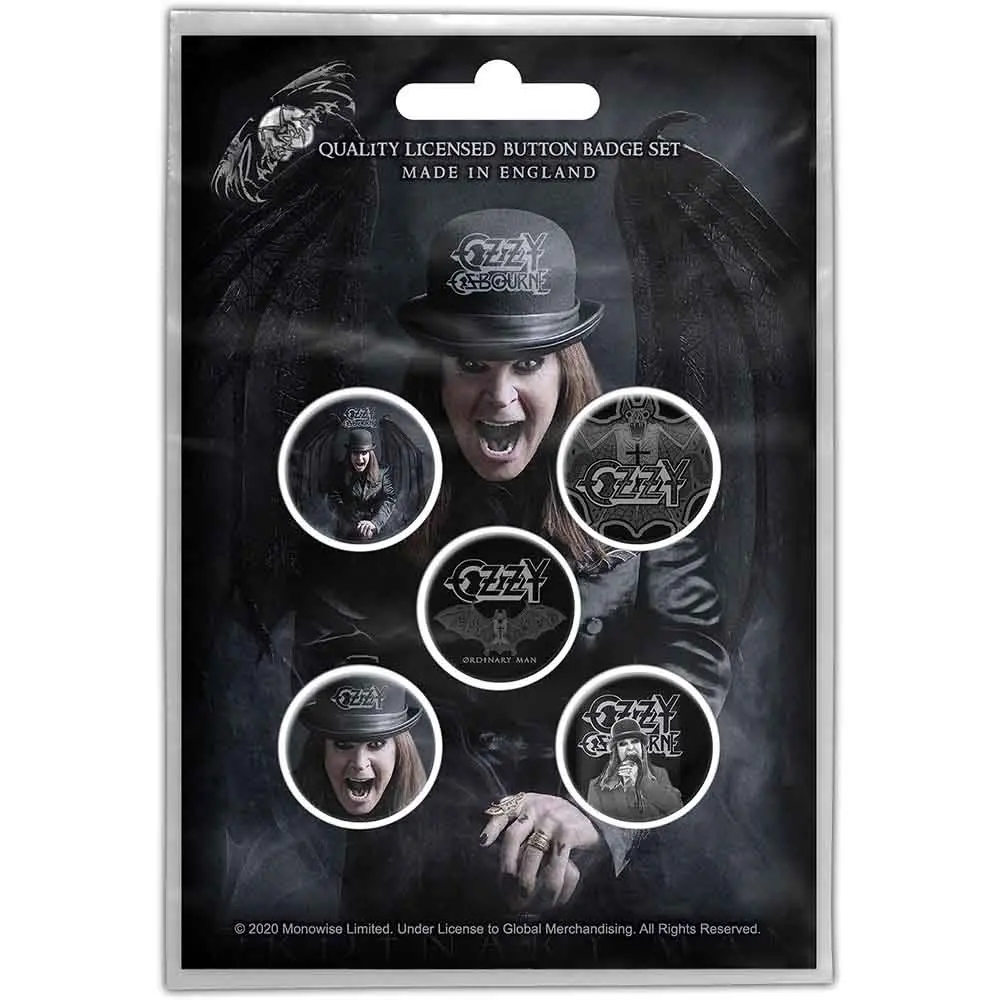 Ozzy Osbourne – Ordinary Man (Button Badge Pack) (Odznak)