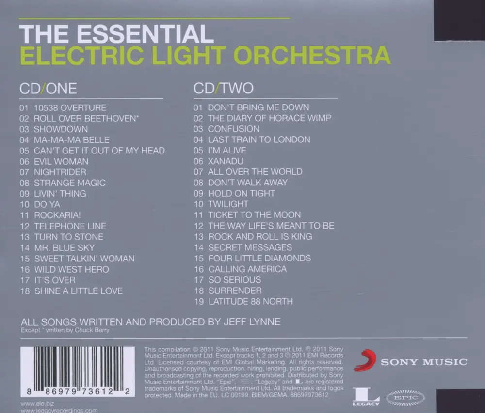 ESSENTIAL ELECTRIC LIGHT ORCHESTRA