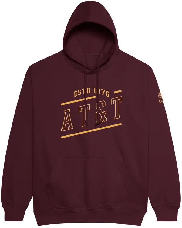 (WE ARE) TEAM AT&T – Hoodie ESTD 1876 Hoodie, Man, Burgundy