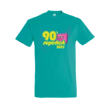 90' Super Fest, Tričko 90' SUPER FEST, Unisex, Bledomodrá