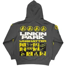 Unisex Pullover Hoodie: Unshatter (Charcoal Grey) (Back Print & Sleeve Print) thumbnail