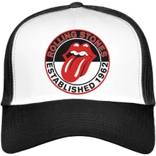 The Rolling Stones, Šiltovka Est. 1962, Unisex, Čierna/biela