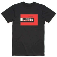 iDKHOW, Tričko But They Found Me, Unisex, Čierna