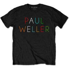 Paul Weller, Tričko Multicolour Logo, Unisex, Čierna