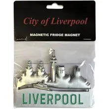 Premium Fridge Magnet: City Of Liverpool Skyline