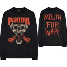 Pantera, Tričko s dlhým rukávom Mouth For War, Unisex, Čierna