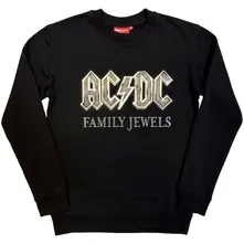 Unisex Unplugged Sweatshirt: Family Jewels (Black) (Back Print) thumbnail