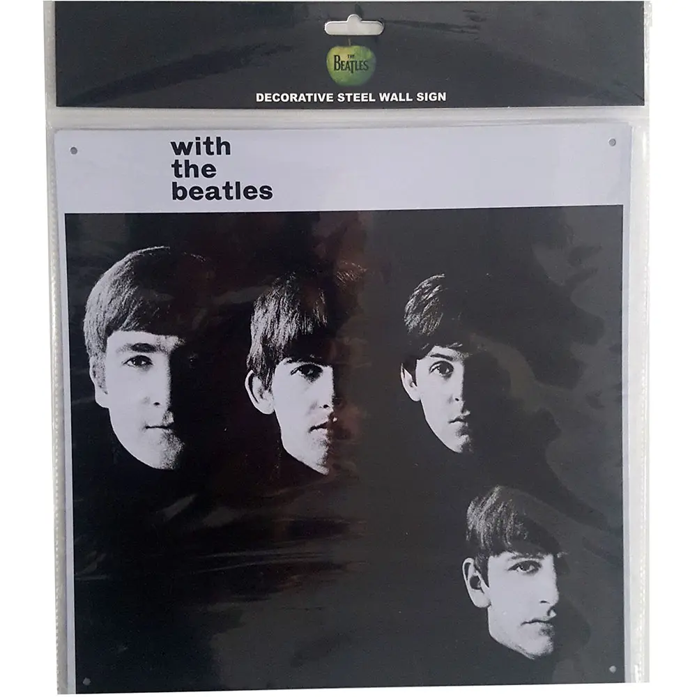 With The Beatles Album Cover (Smaltovaná tabuľka)