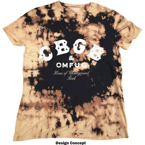 CBGB – Tričko Classic Logo (Hnedá), Unisex, Hnedá