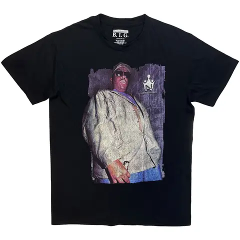 Unisex T-Shirt: Biggie With Bottle (Black)