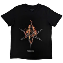 Bring me the horizon, Tričko Flame Hex & Text Logo, Unisex, Čierna