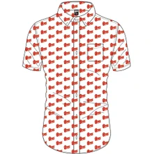 David Bowie, Košeľa Logo Pattern, Unisex, Biela