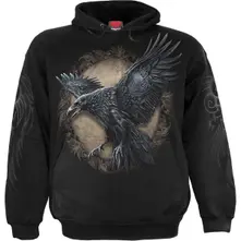 Spiral, Mikina Raven Wise, Unisex, Čierna