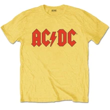 AC/DC, Tričko Logo, Dieťa, Žltá