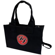 Taška cez rameno Cotton Tote Bag: FF Logo (Black) (Back Print)