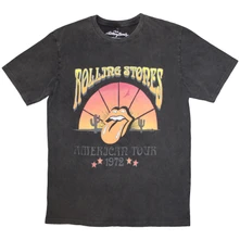 The Rolling Stones, Tričko Desert '72, Unisex, Šedá