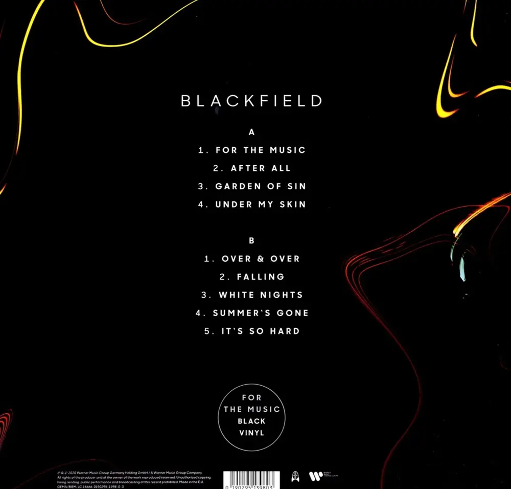 Blackfield – FOR THE MUSIC (Vinyl)