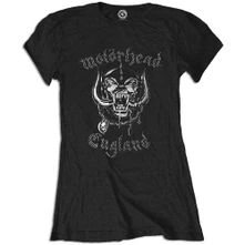 Motörhead, Tričko England, Žena, Čierna