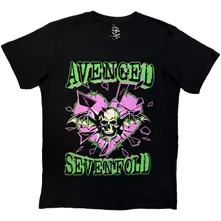 Avenged Sevenfold, Tričko Heart Break, Unisex, Čierna