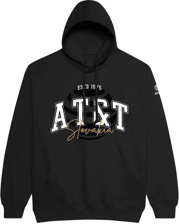 AT&T Across Europe – Hoodie ⁠HOODie Slovakia, Unisex, Black