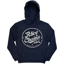 Unisex Pullover Hoodie: Circle Emblem (Navy Blue)