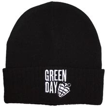 Green Day, Čapica Stacked Logo & Grenade, Unisex, Čierna