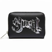 Peňaženka Zip Top Purse: Chrome Logo (Black)