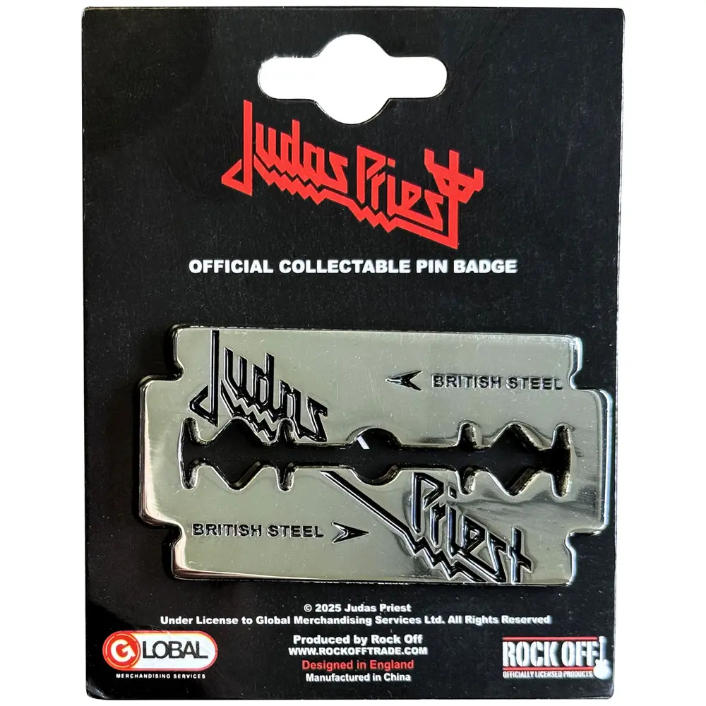 Judas Priest – British Steel Razor Blade (Odznak)