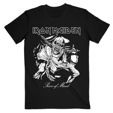 Iron Maiden, Tričko Piece of Mind Mono Eddie, Unisex, Čierna