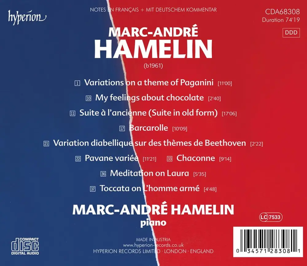 VARIATIONS ON A THEME OF PAGANINI - MY FEELING ABOUT CHOCOLATE