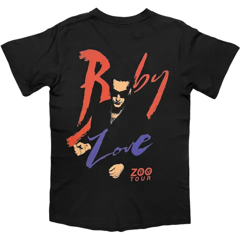 U2 – Tričko Achtung Baby Zoo TV Tour (Čierna), Unisex, Čierna