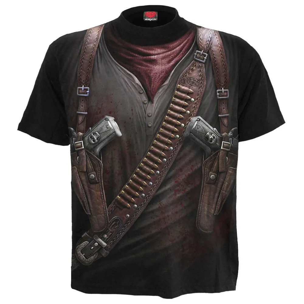 Unisex T-Shirt: Holster Wrap (Black) (All Over Print)