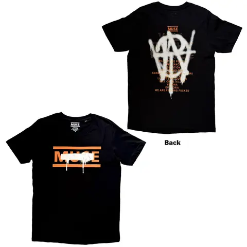 Unisex T-Shirt: Grafitti Tracklist (Black) (Back Print)