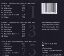 Frank Peter Zimmermann – CELLO SUITES 1,3,5 (CD)