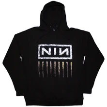 Nine Inch Nails, Mikina Downward Spiral, Unisex, Čierna