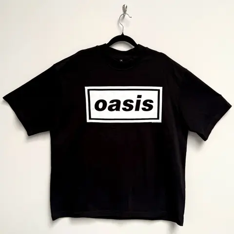 Unisex Oversized Boxy T-Shirt: Decca Logo (Black)